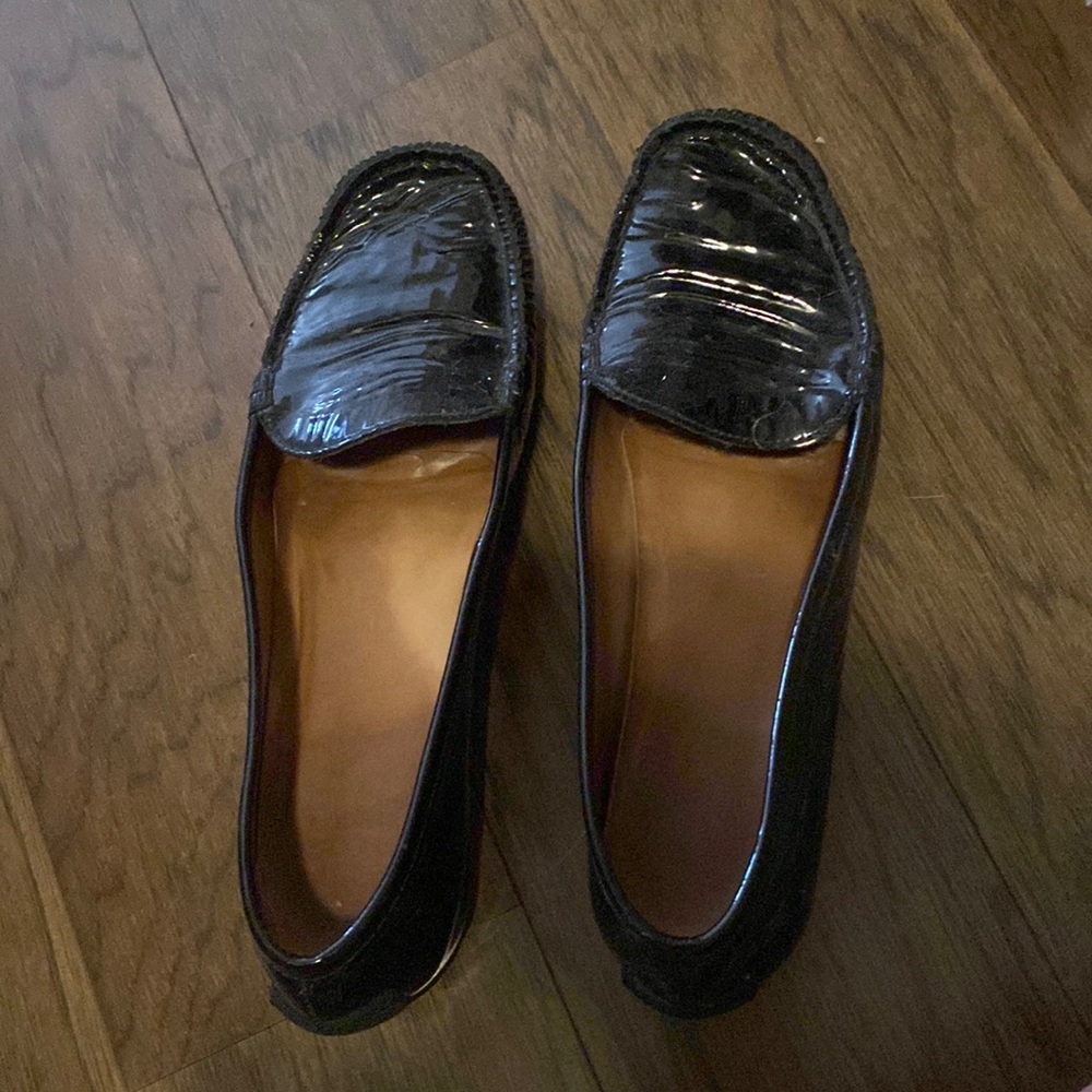 Stuart Weitzman Patent Leather Loafers